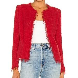 IRO Red Tweed Jacket